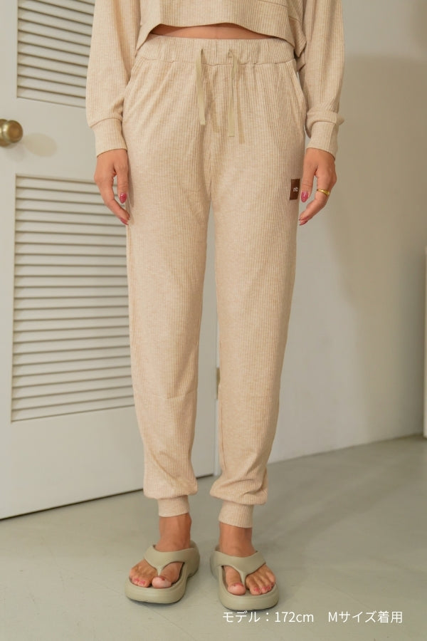 Soft-Rib Jogger Pants