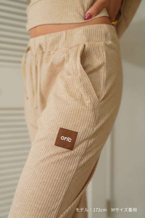 Soft-Rib Jogger Pants