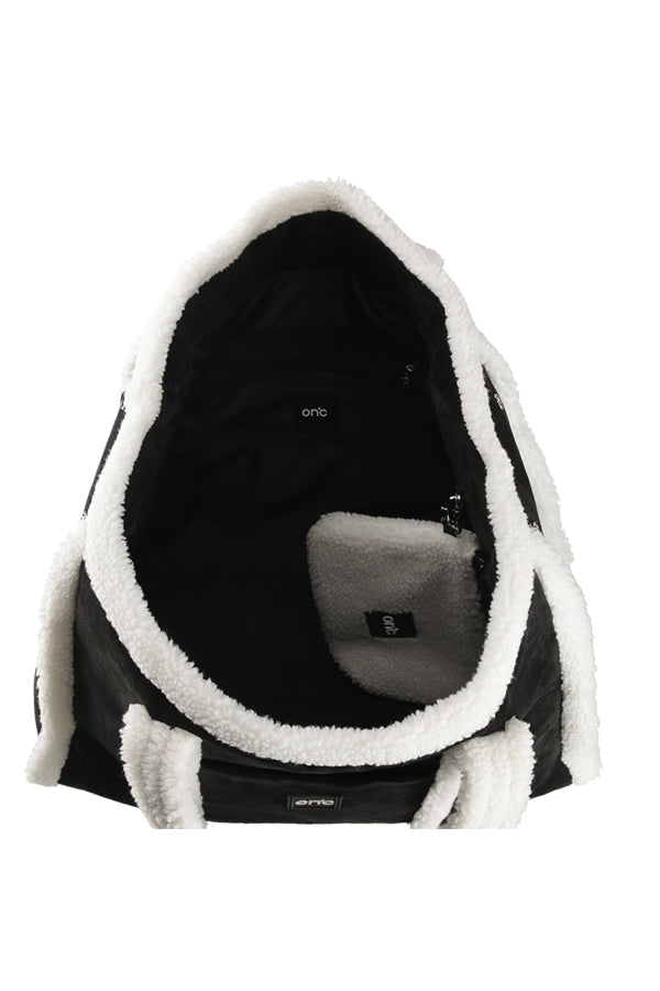 Bicolor Boa Tote Bag