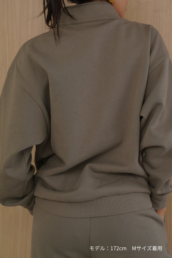 Cotton Fleece Relaxy Half-Zip | UNISEX