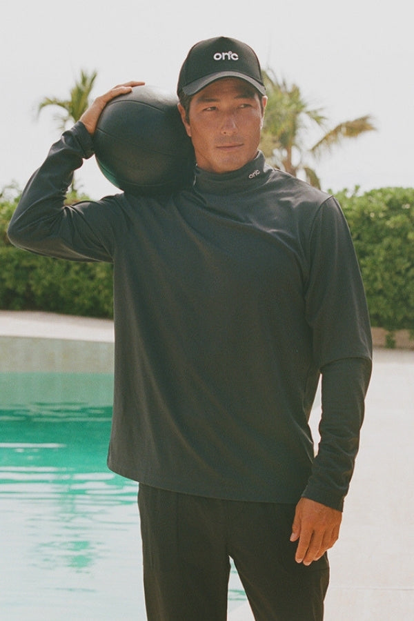 Bulky Moist Mock Neck Shirts | MEN